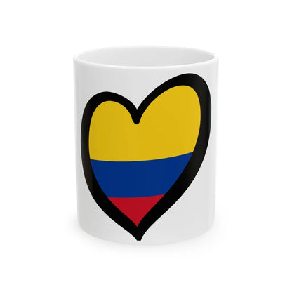 EuroColombia (Colombia) White Coffee Mug 11oz - Go Mug Yourself
