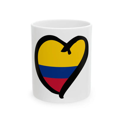 EuroColombiaAnterior (Colombia) White Coffee Mug 11oz - Go Mug Yourself