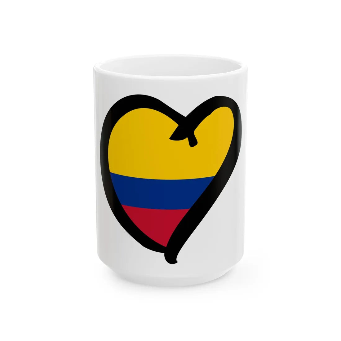 EuroColombiaAnterior (Colombia) White Coffee Mug 15oz - Go Mug Yourself