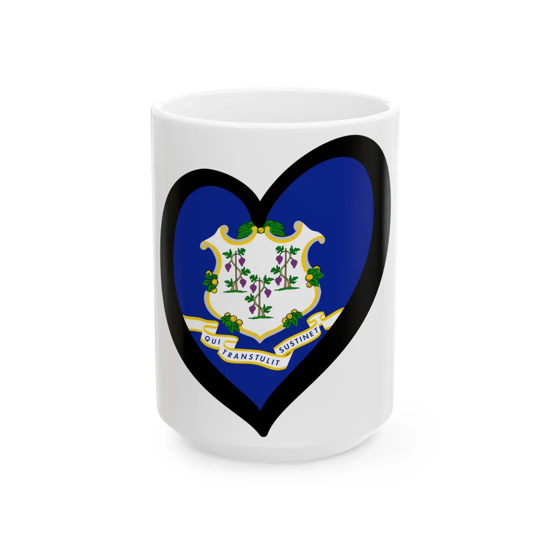 EuroConnecticut (United States) White Coffee Mug 15oz - Go Mug Yourself