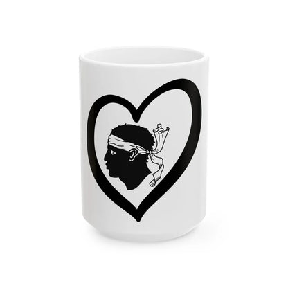 EuroCorcega (France) White Coffee Mug 15oz - Go Mug Yourself