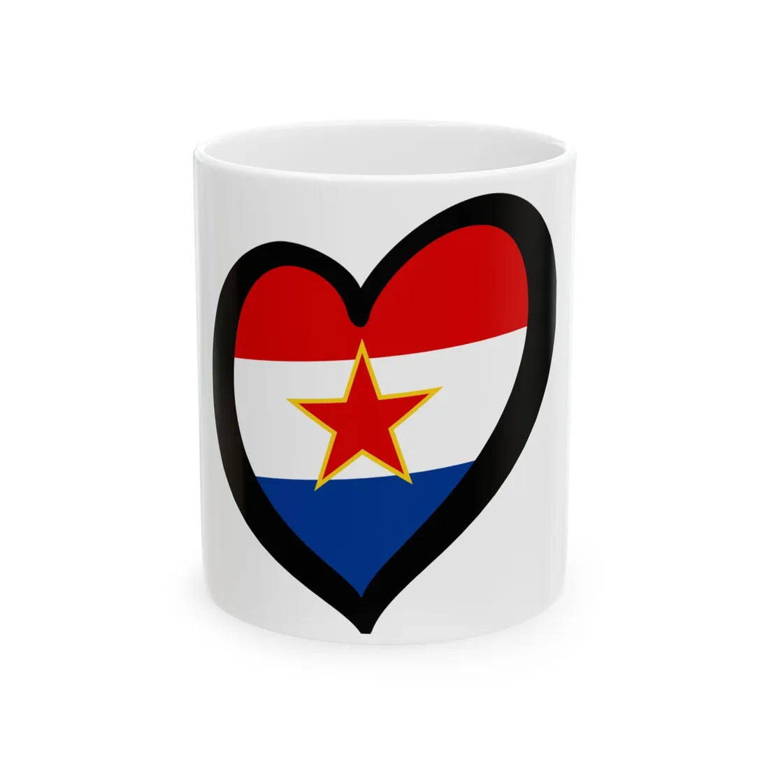 EuroCroacia 1947-1990 (Croatia) White Coffee Mug 11oz - Go Mug Yourself