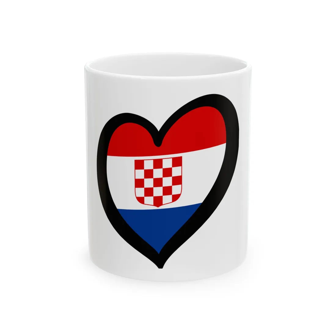 EuroCroacia 1990 (Croatia) White Coffee Mug 11oz - Go Mug Yourself