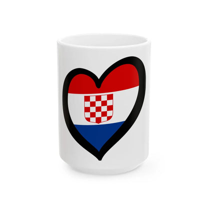 EuroCroacia 1990 (Croatia) White Coffee Mug 15oz - Go Mug Yourself