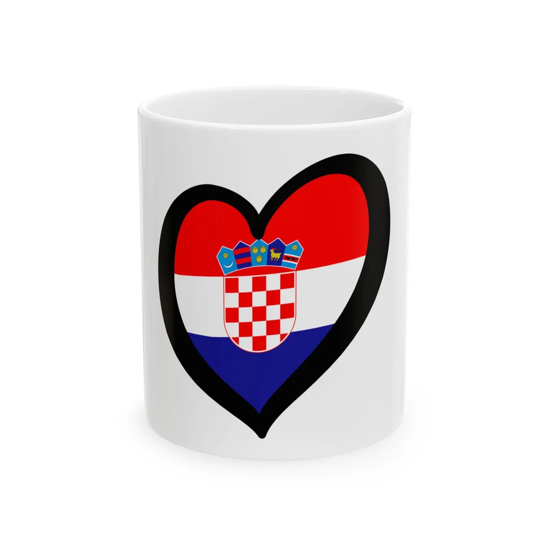 EuroCroacia (Croatia) White Coffee Mug 11oz - Go Mug Yourself