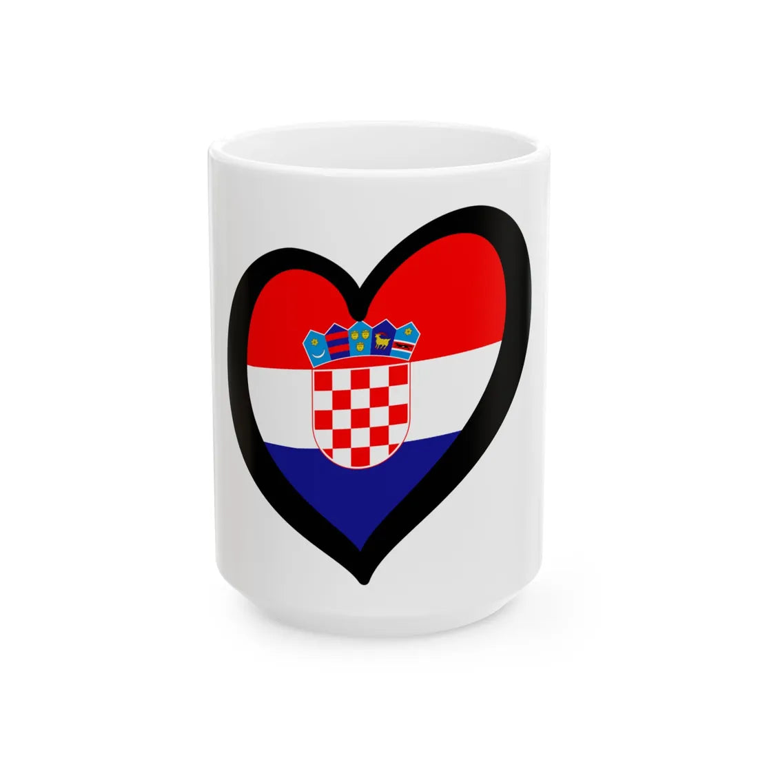 EuroCroacia (Croatia) White Coffee Mug 15oz - Go Mug Yourself