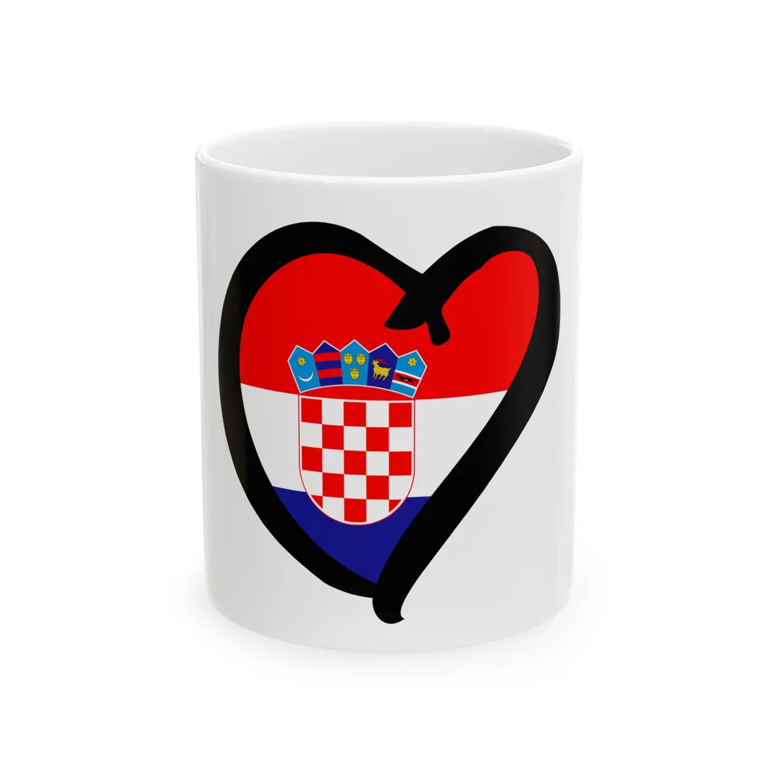 EuroCroaciaAnterior (Croatia) White Coffee Mug 11oz - Go Mug Yourself