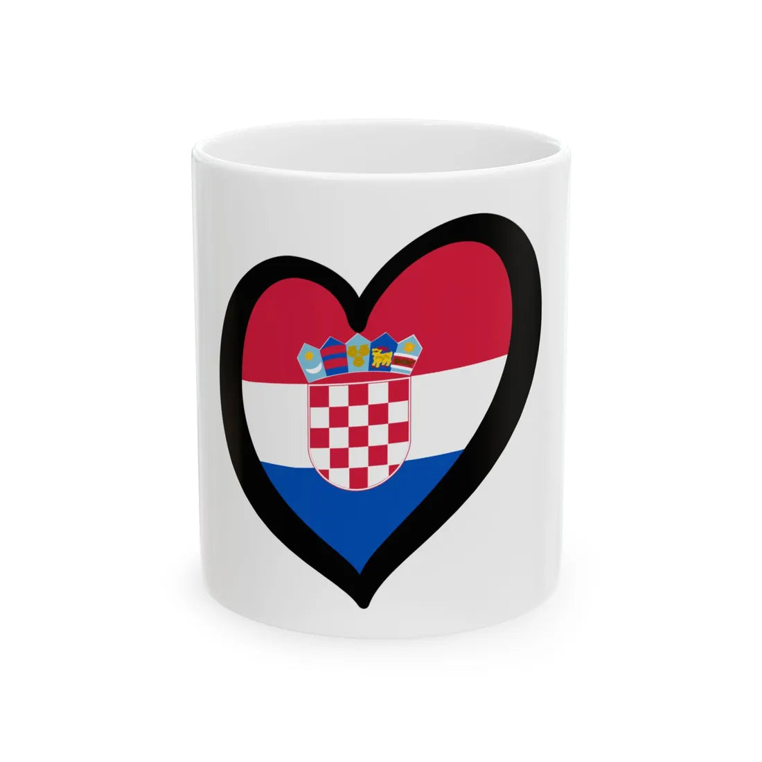 EuroCroaciaPantone (Croatia) White Coffee Mug 11oz - Go Mug Yourself