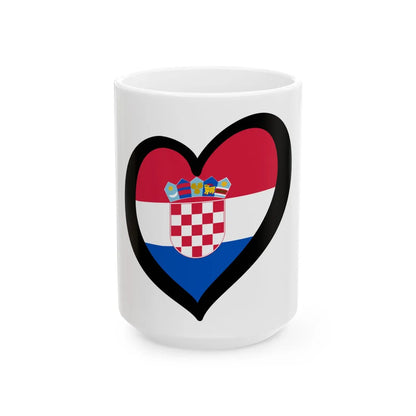 EuroCroaciaPantone (Croatia) White Coffee Mug 15oz - Go Mug Yourself