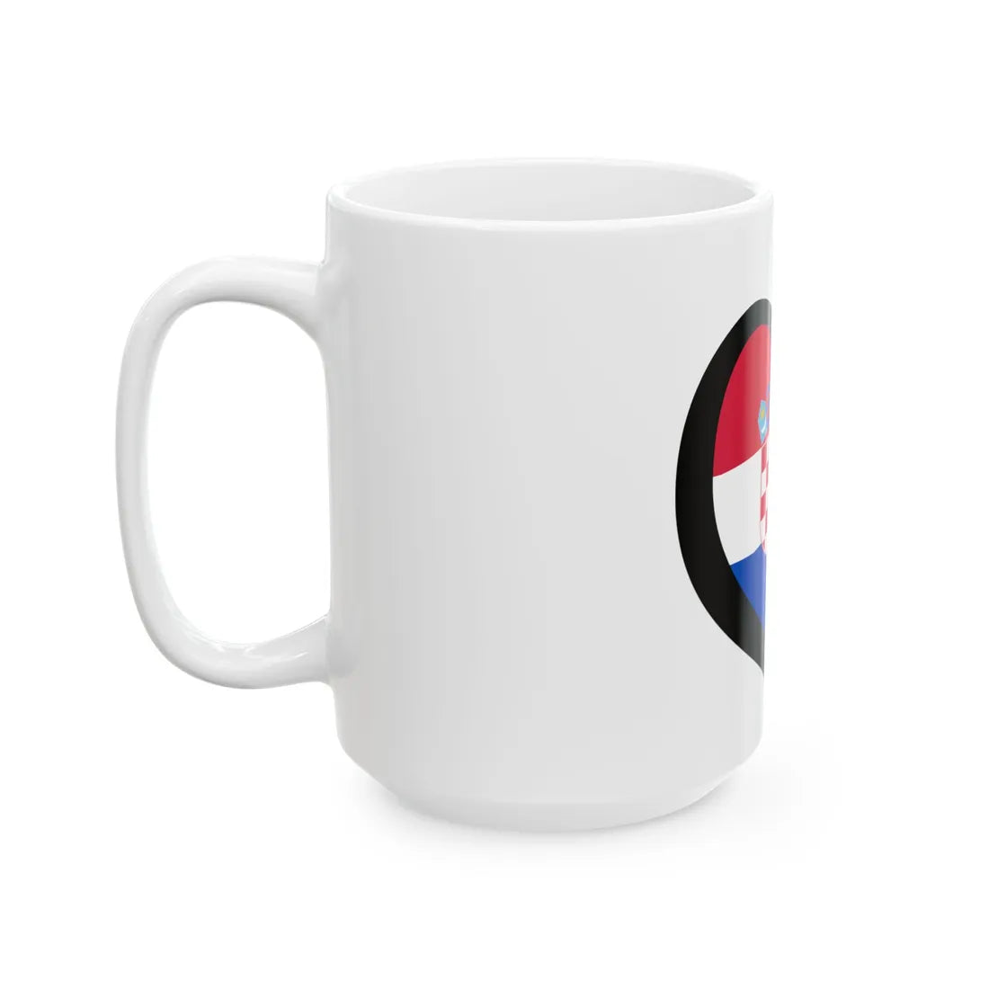 EuroCroaciaPantone (Croatia) White Coffee Mug - Go Mug Yourself