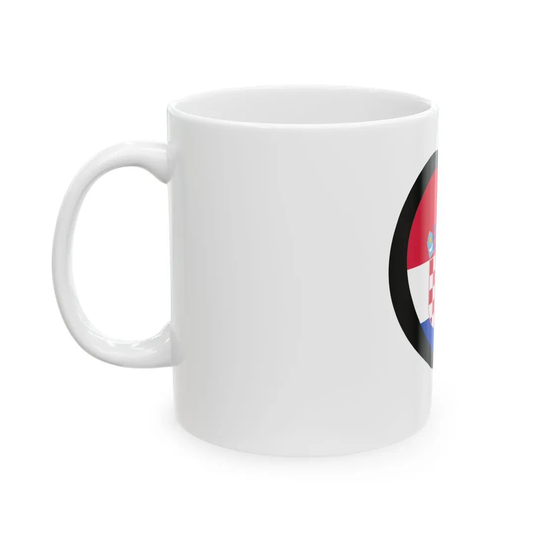 EuroCroaciaPantoneAnterior (Croatia) White Coffee Mug - Go Mug Yourself