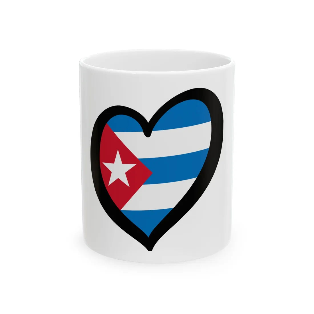 EuroCuba sky blue (Cuba) White Coffee Mug 11oz - Go Mug Yourself