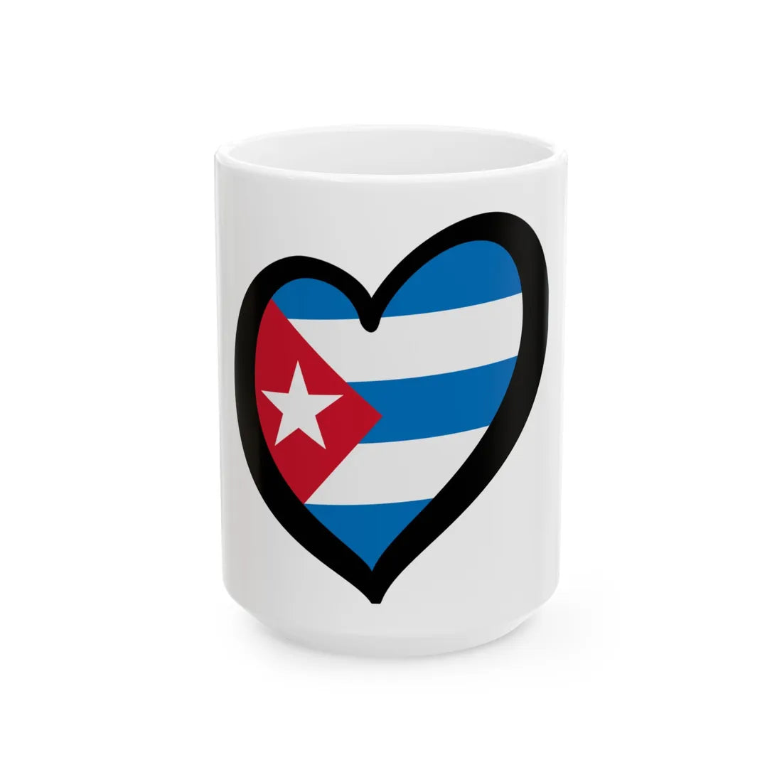 EuroCuba sky blue (Cuba) White Coffee Mug 15oz - Go Mug Yourself