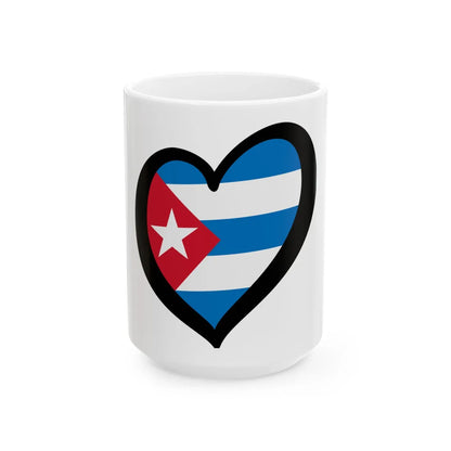 EuroCuba sky blue (Cuba) White Coffee Mug 15oz - Go Mug Yourself