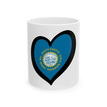 EuroDakota del Sur (United States) White Coffee Mug 11oz - Go Mug Yourself