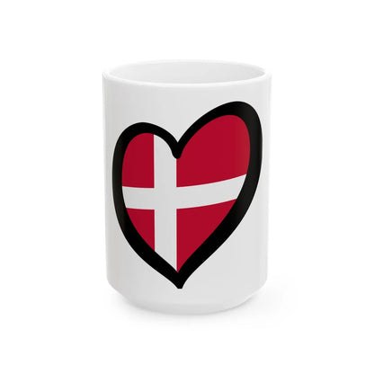 EuroDinamarca (Denmark) White Coffee Mug 15oz - Go Mug Yourself