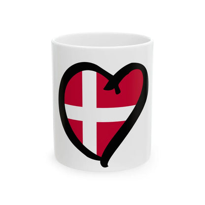 EuroDinamarcaAnterior (Denmark) White Coffee Mug 11oz - Go Mug Yourself