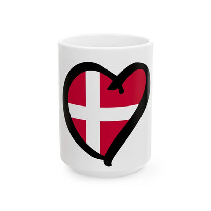 EuroDinamarcaAnterior (Denmark) White Coffee Mug 15oz - Go Mug Yourself
