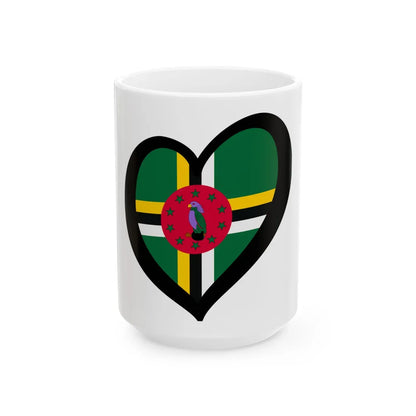 EuroDominica (Dominica) White Coffee Mug 15oz - Go Mug Yourself