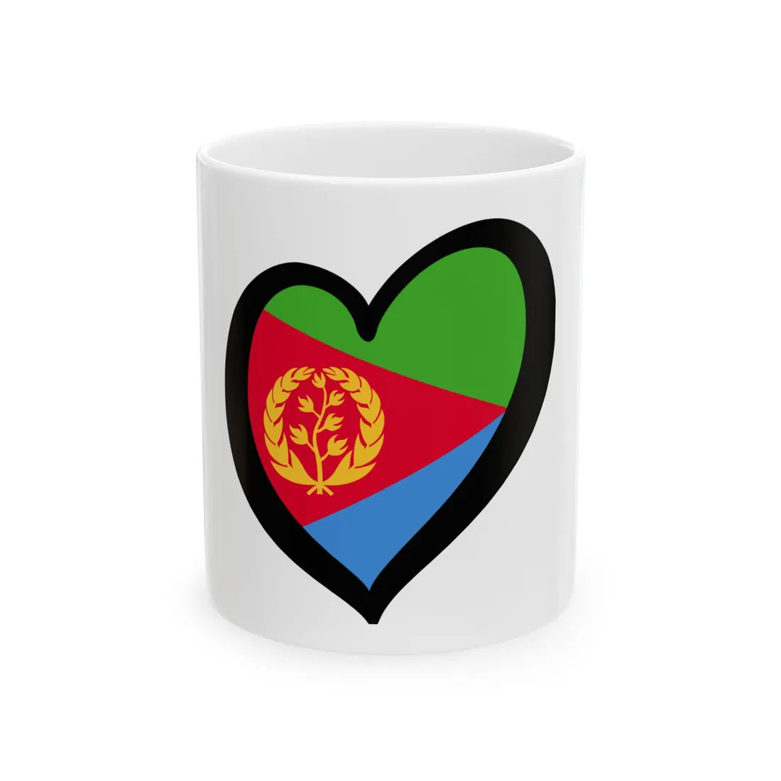 EuroEritrea (Eritrea) White Coffee Mug 11oz - Go Mug Yourself