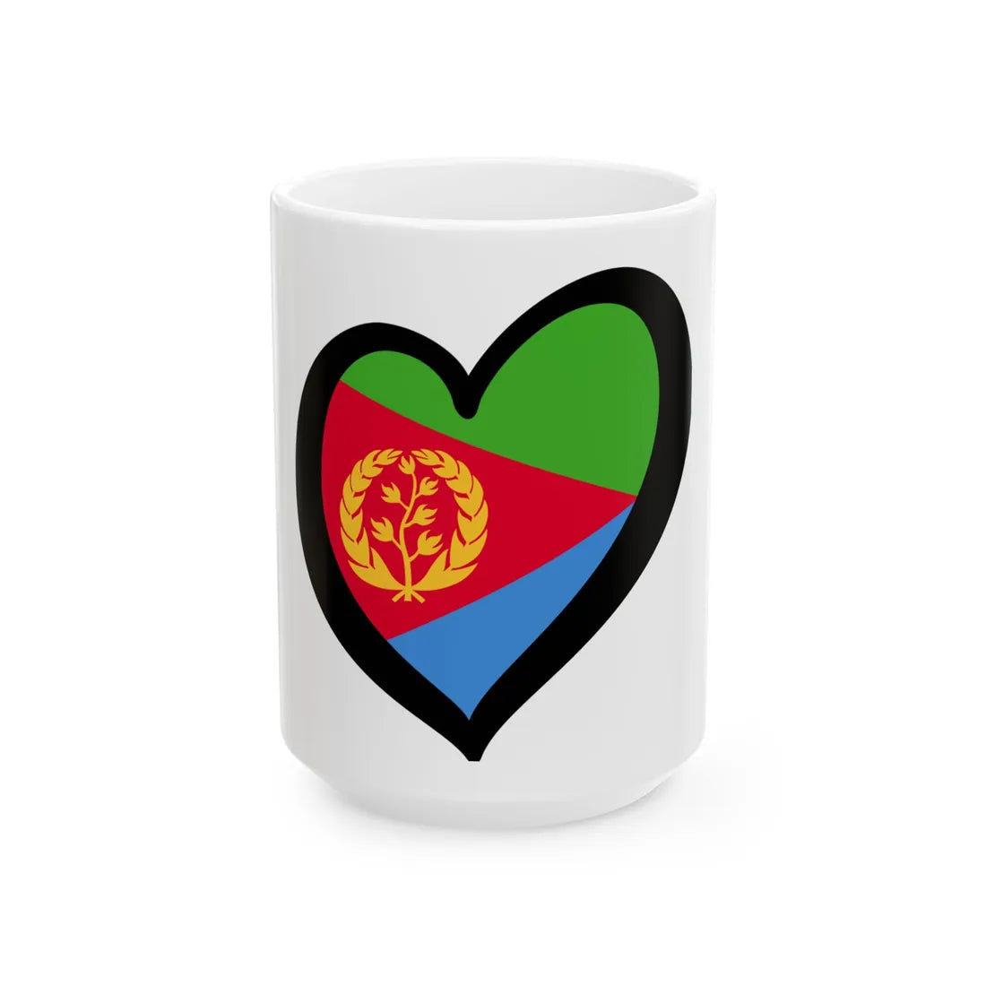 EuroEritrea (Eritrea) White Coffee Mug 15oz - Go Mug Yourself