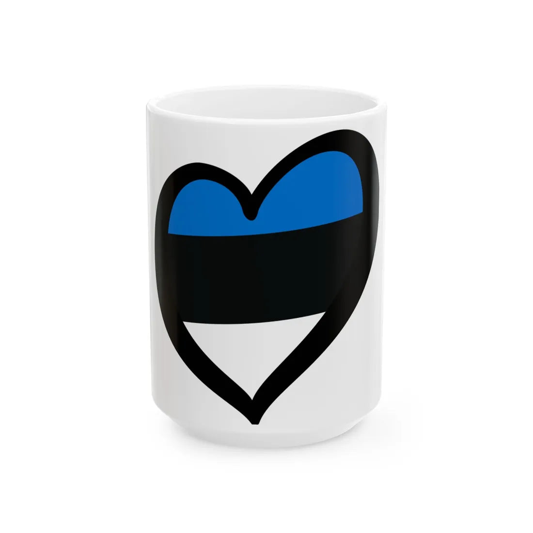 EuroEstonia (Estonia) White Coffee Mug 15oz - Go Mug Yourself