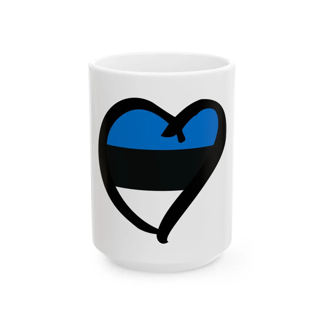 EuroEstoniaAnterior (Estonia) White Coffee Mug 15oz - Go Mug Yourself