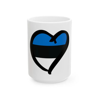 EuroEstoniaAnterior (Estonia) White Coffee Mug 15oz - Go Mug Yourself
