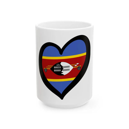 EuroEsuatini (Eswatini) White Coffee Mug 15oz - Go Mug Yourself