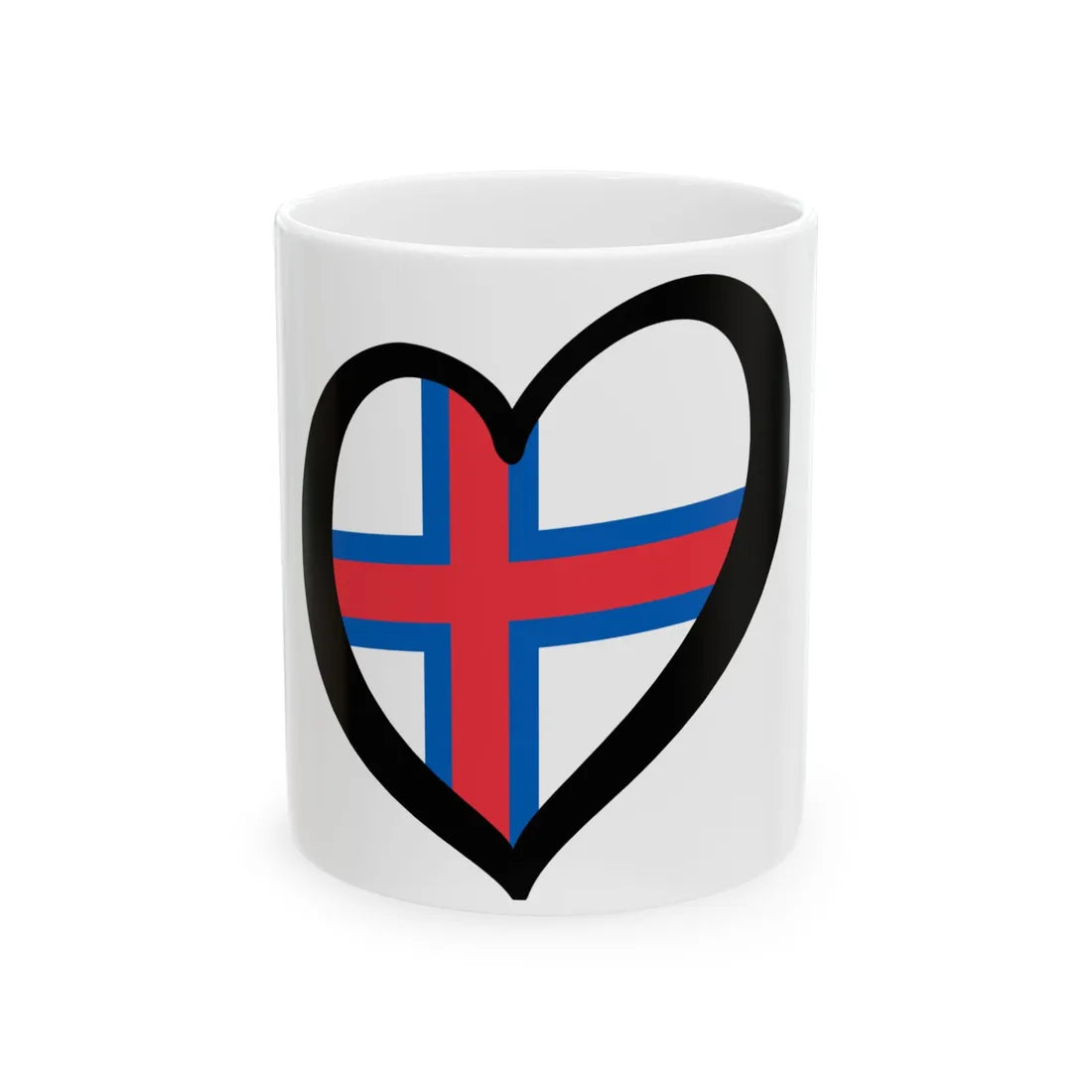 EuroFeroe (Denmark) White Coffee Mug 11oz - Go Mug Yourself