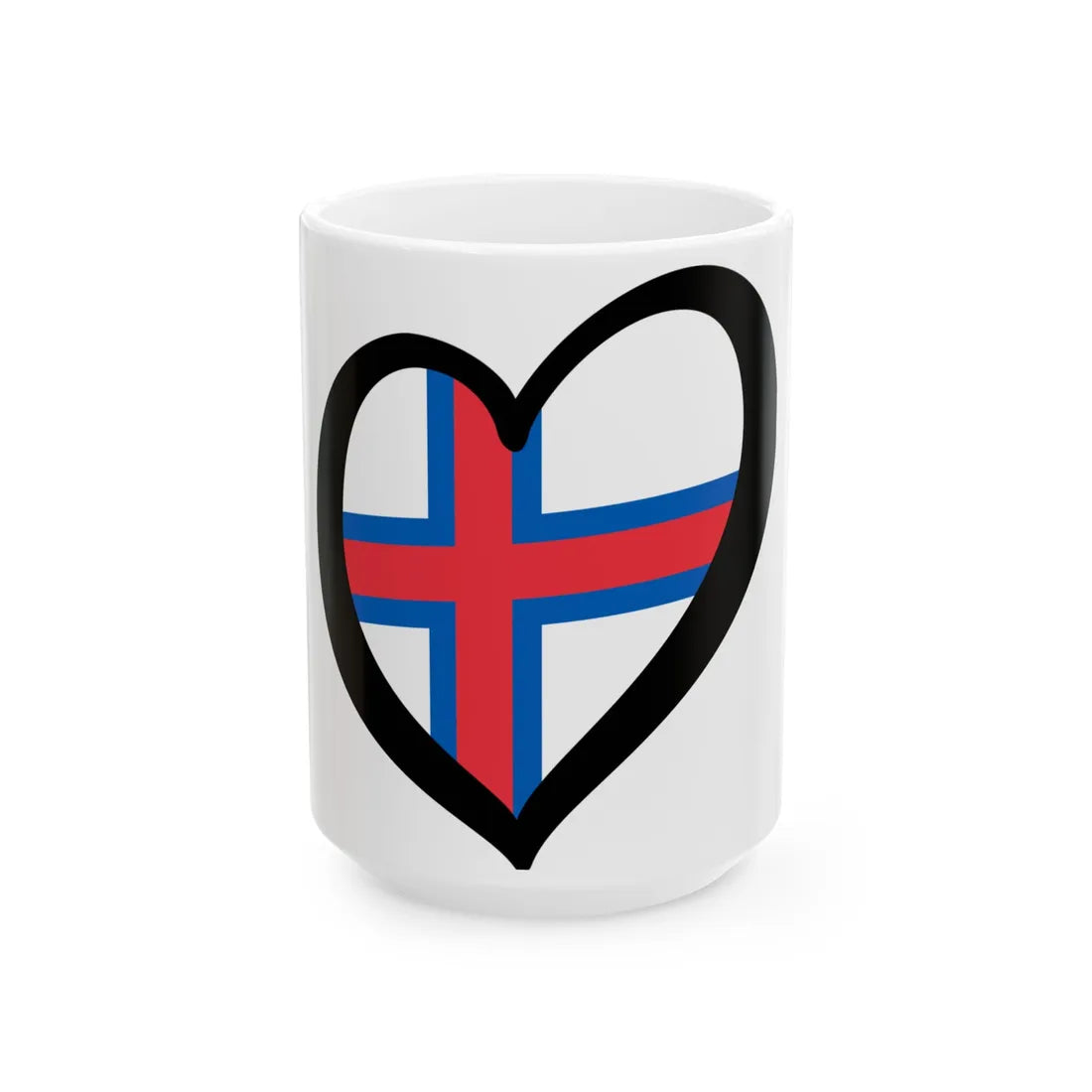 EuroFeroe (Denmark) White Coffee Mug 15oz - Go Mug Yourself