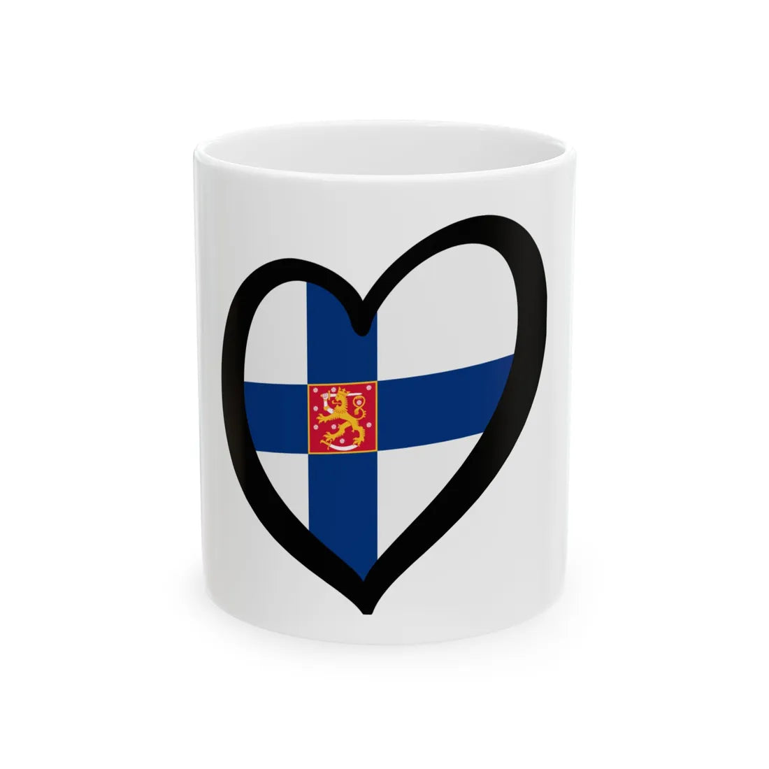 EuroFinlandia state (Finland) White Coffee Mug 11oz - Go Mug Yourself
