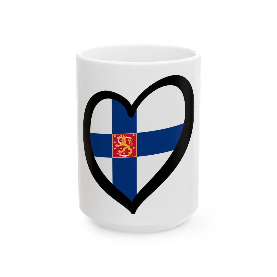 EuroFinlandia state (Finland) White Coffee Mug 15oz - Go Mug Yourself