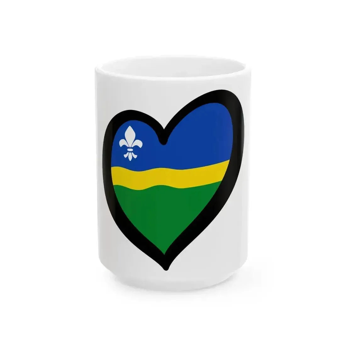 EuroFlevoland (Netherlands) White Coffee Mug 15oz - Go Mug Yourself