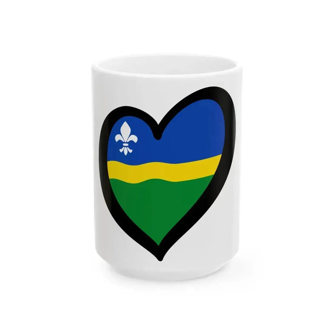EuroFlevoland (Netherlands) White Coffee Mug 15oz - Go Mug Yourself