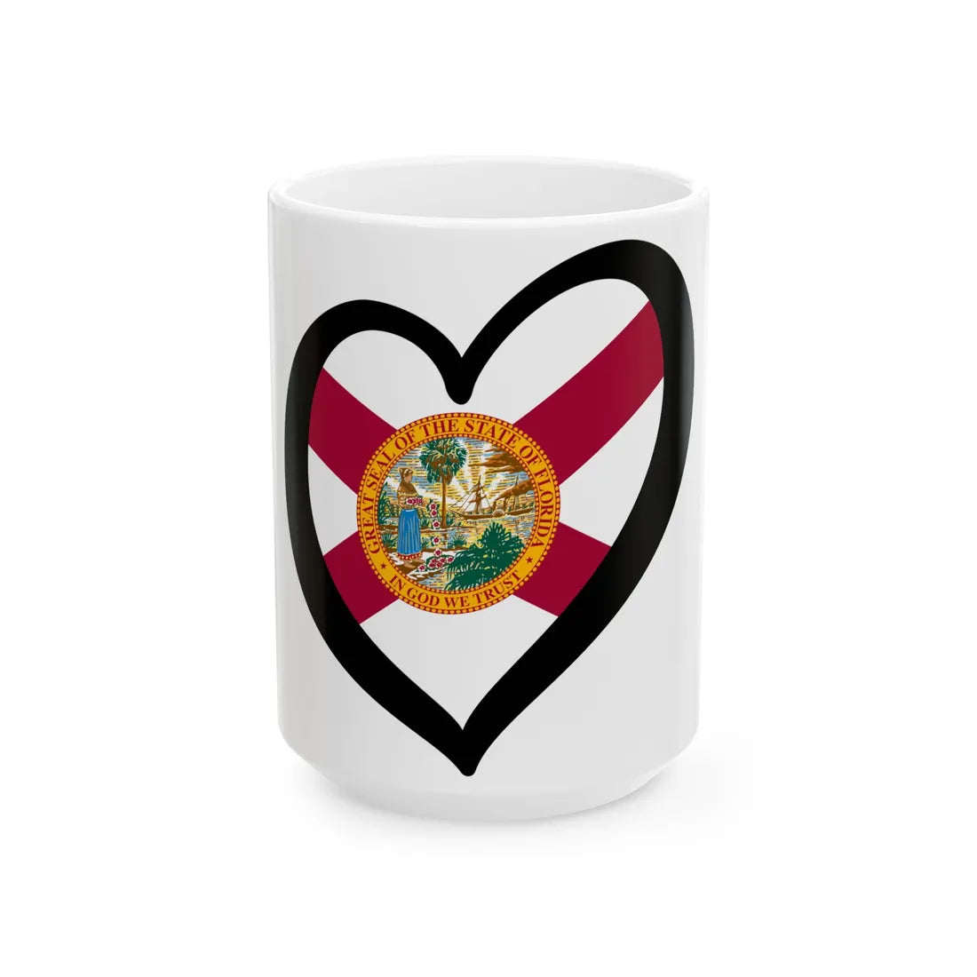 EuroFlorida (United States) White Coffee Mug 15oz - Go Mug Yourself