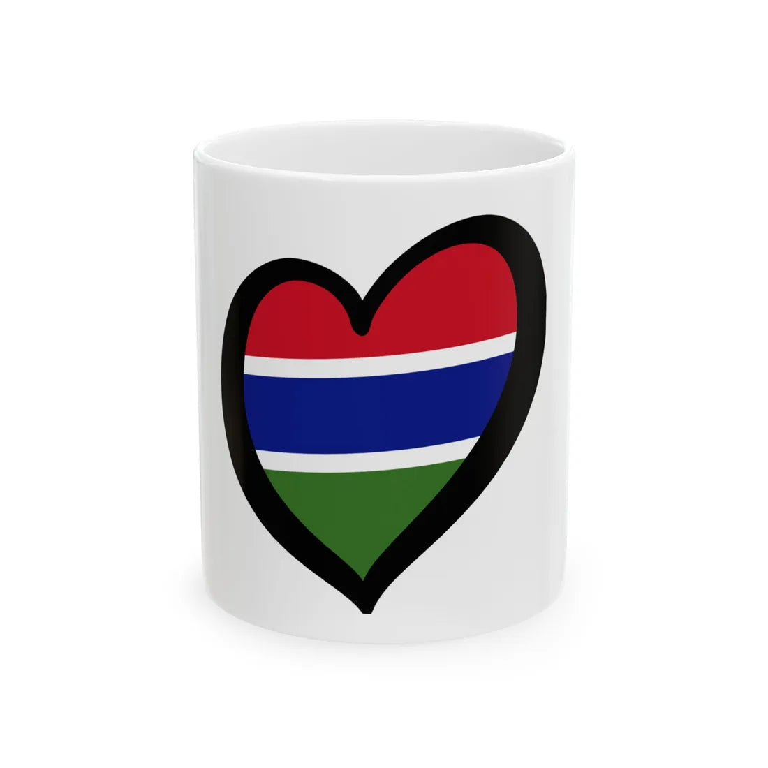 EuroGambia (Gambia) White Coffee Mug 11oz - Go Mug Yourself