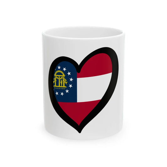 EuroGeorgia Estados Unidos (United States) White Coffee Mug 11oz - Go Mug Yourself