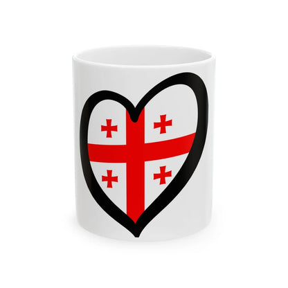 EuroGeorgia (Georgia) White Coffee Mug 11oz - Go Mug Yourself