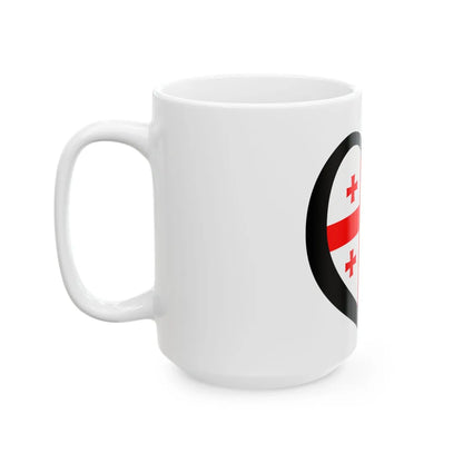 EuroGeorgia (Georgia) White Coffee Mug - Go Mug Yourself