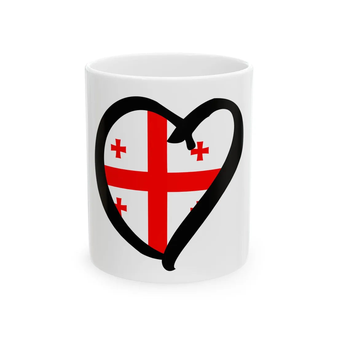 EuroGeorgiaAnterior (Georgia) White Coffee Mug 11oz - Go Mug Yourself