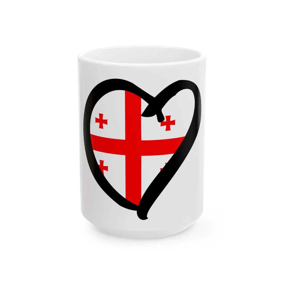 EuroGeorgiaAnterior (Georgia) White Coffee Mug 15oz - Go Mug Yourself