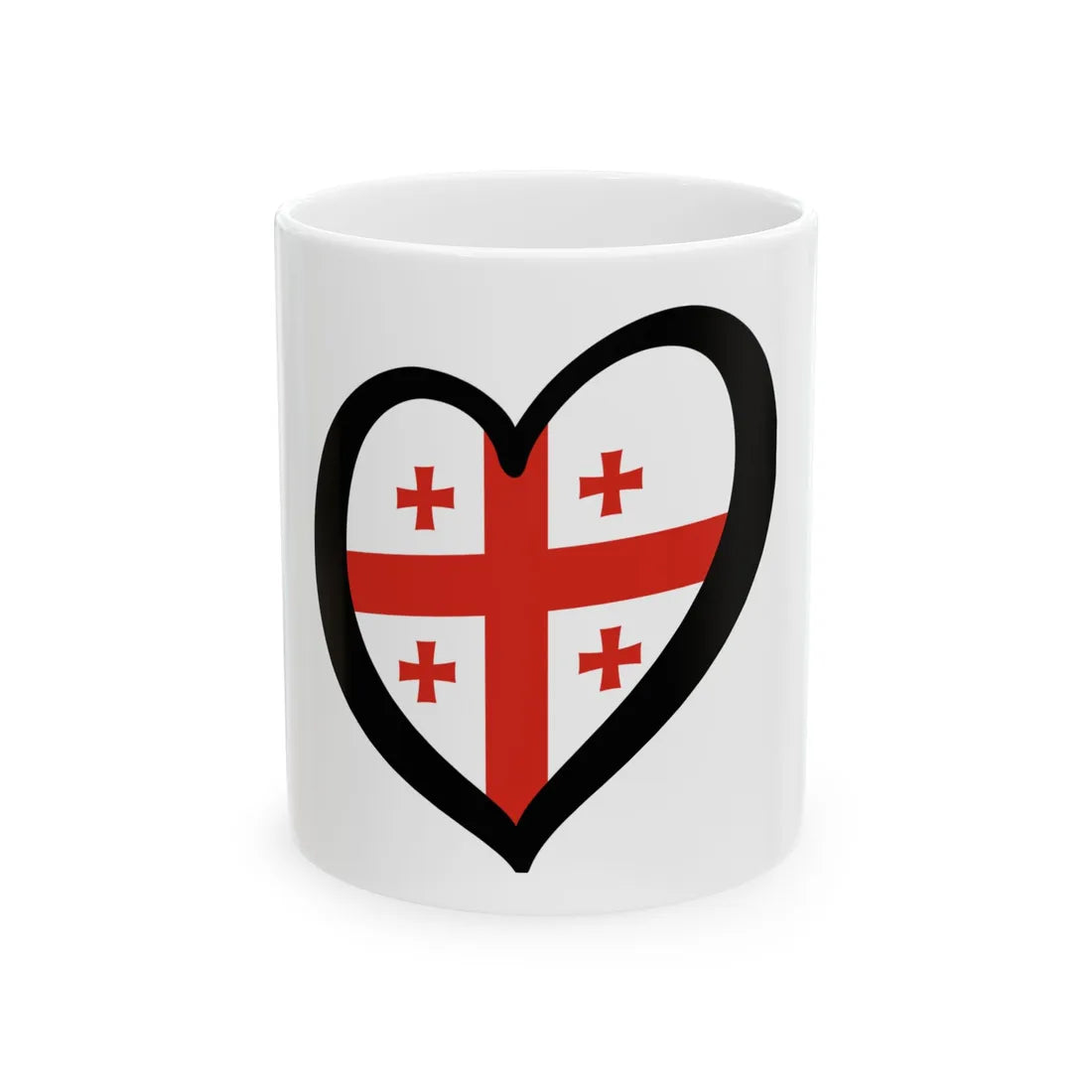 EuroGeorgiaPantone (Georgia) White Coffee Mug 11oz - Go Mug Yourself