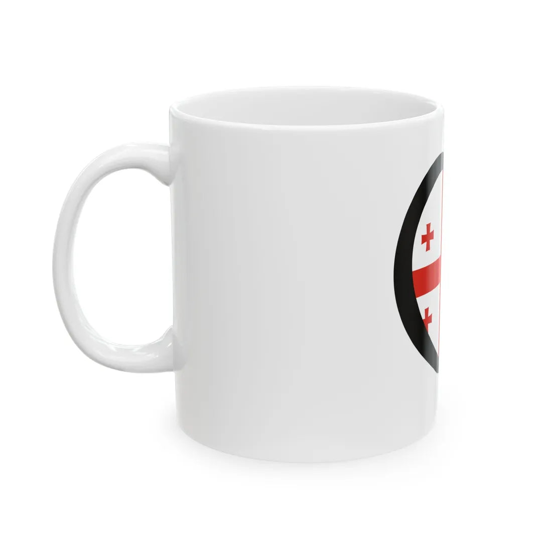 EuroGeorgiaPantoneAnterior (Georgia) White Coffee Mug - Go Mug Yourself