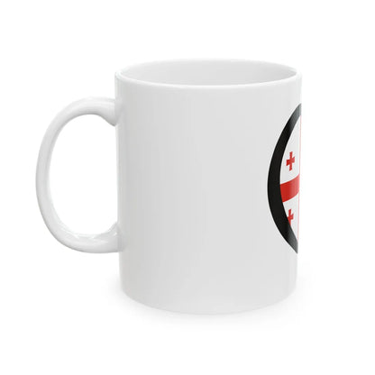 EuroGeorgiaPantoneAnterior (Georgia) White Coffee Mug - Go Mug Yourself
