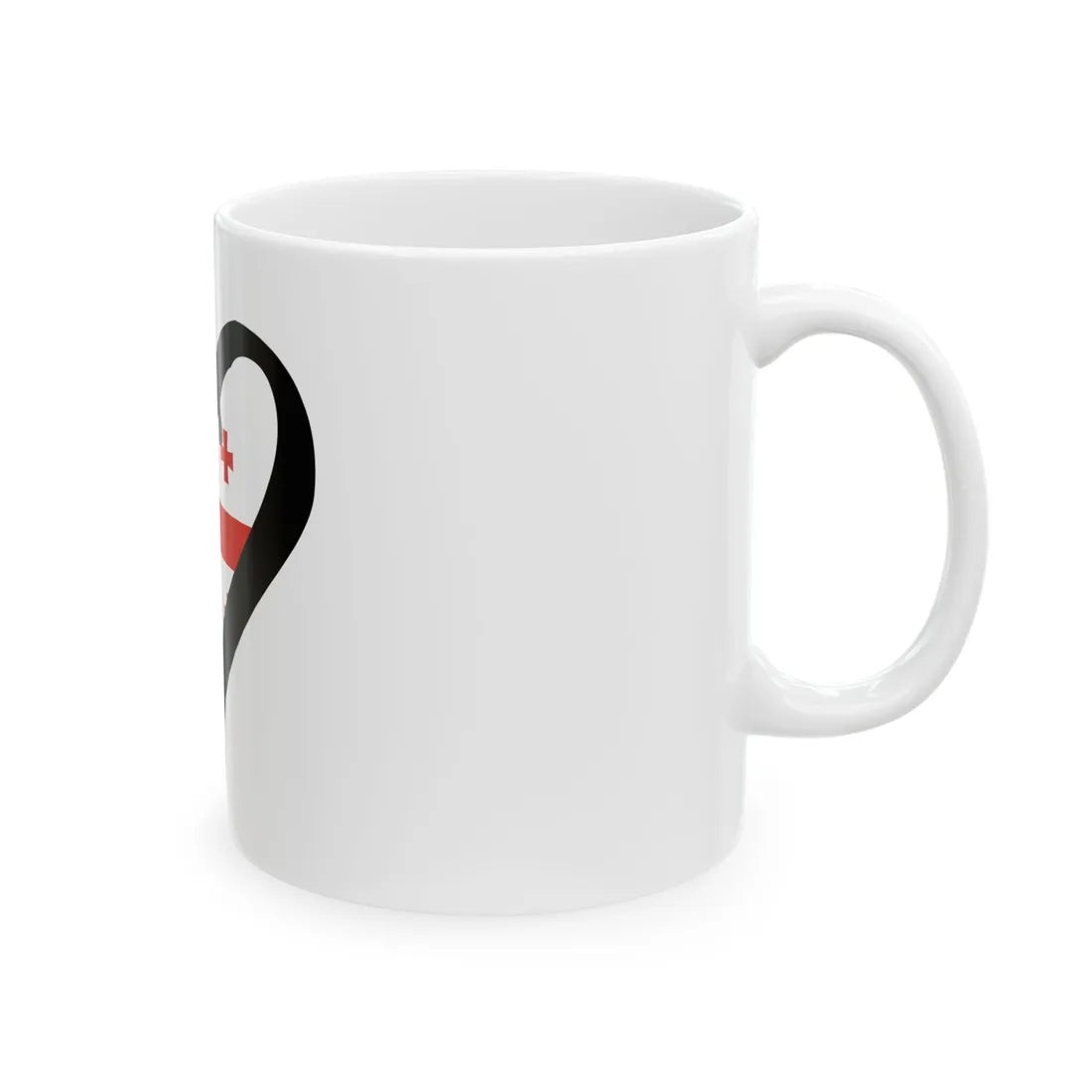 EuroGeorgiaPantoneAnterior (Georgia) White Coffee Mug - Go Mug Yourself