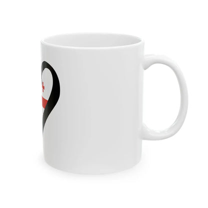 EuroGeorgiaPantoneAnterior (Georgia) White Coffee Mug - Go Mug Yourself