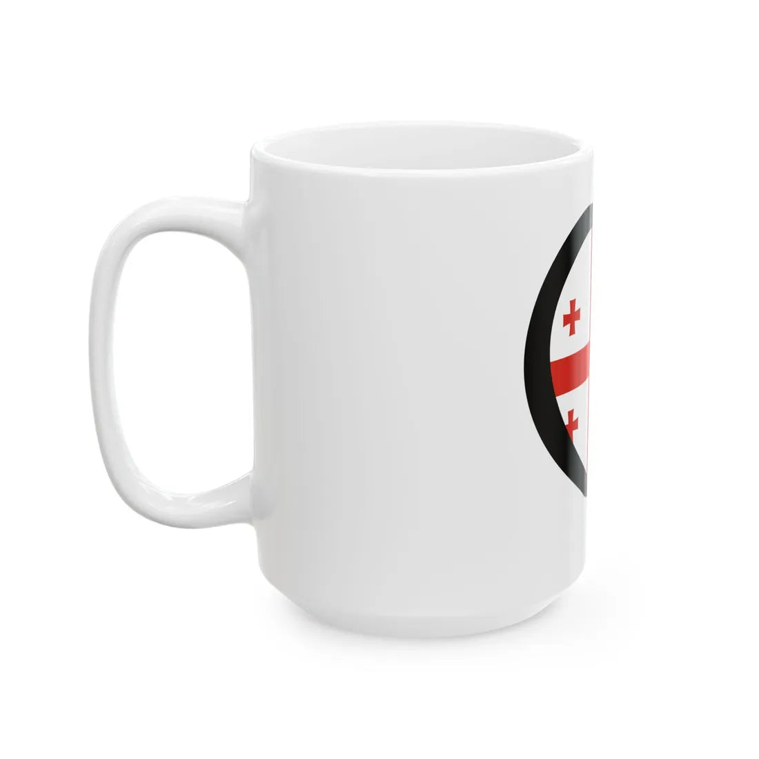 EuroGeorgiaPantoneAnterior (Georgia) White Coffee Mug - Go Mug Yourself