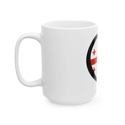 EuroGeorgiaPantoneAnterior (Georgia) White Coffee Mug - Go Mug Yourself