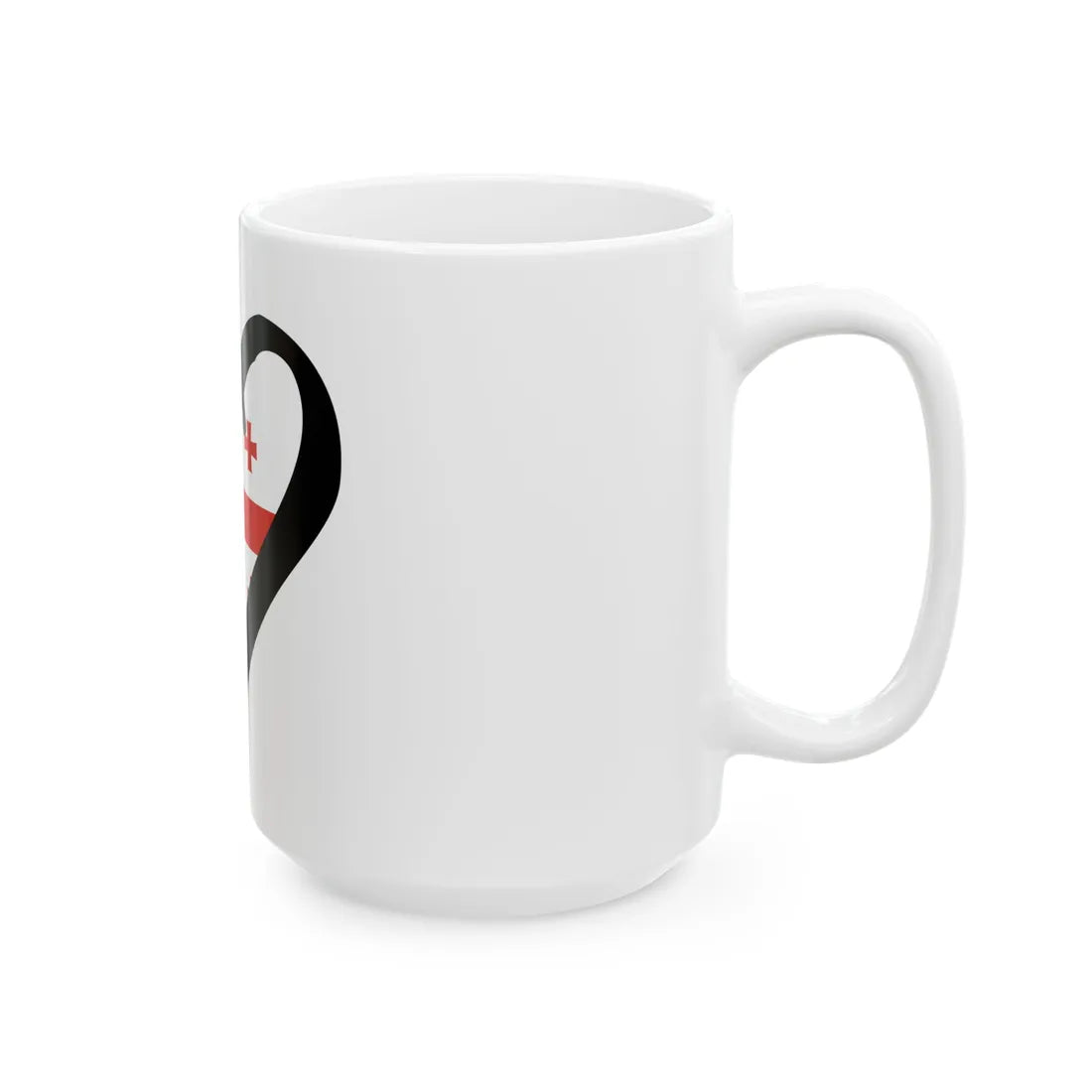 EuroGeorgiaPantoneAnterior (Georgia) White Coffee Mug - Go Mug Yourself